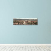 ヴィンテージデンバーコロラドスカイラインパノラマフォト キャンバスプリント (インサイチュ (ウッドフロア))