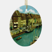 ヴィンテージデンマークのコペンハーゲンの水辺地帯 セラミックオーナメント (右)