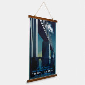 ヴィンテージデンマークの州鉄道1951年アエージラスムセン 吊り下げ型タペストリー (傾斜あり)