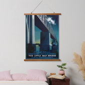 ヴィンテージデンマークの州鉄道1951年アエージラスムセン 吊り下げ型タペストリー (寝室)