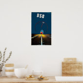 ヴィンテージデンマークトレイン ポスター (キッチン)