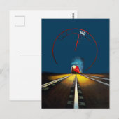 ヴィンテージデンマークトレイン ポストカード (正面/裏面)