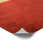 ヴィンテージデンマーク国旗 ポスター (角)