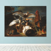 ヴィンテージデヴィッド・デ・コニンク警戒の寓話 キャンバスプリント (インサイチュ (ウッドフロア))