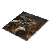 ヴィンテージデヴィッド・デ・コニンク警戒の寓話 タイル (側面)