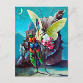 ヴィンテージデートすることバグのはがき ポストカード (正面)