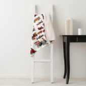 ヴィンテージトイカラフルトレインパターン シェルパブランケット (インサイチュ)