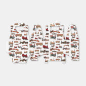 ヴィンテージトイカラフルトレインパターン フェイバーボックス (折り畳みなし)