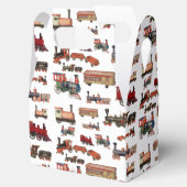 ヴィンテージトイカラフルトレインパターン フェイバーボックス (オープン)