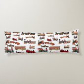 ヴィンテージトイカラフルトレインパターン ボディピロー (裏面)