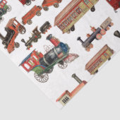 ヴィンテージトイカラフルトレインパターン 薄葉紙 (詳細)