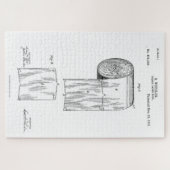 ヴィンテージトイレ紙発明特許(1891) ジグソーパズル (横)