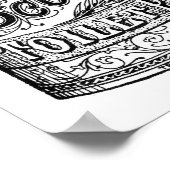 ヴィンテージトイレ紙 ポスター (角)