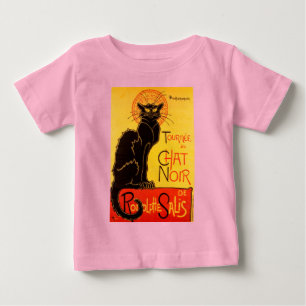 ヴィンテージトゥルネデチャットノアブラックキャット ベビーTシャツ