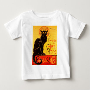 ヴィンテージトゥルネデチャットノアブラックキャット ベビーTシャツ