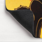 ヴィンテージトゥルネデチャットノアブラックキャット マウスパッド (コーナー)