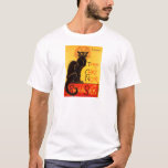 ヴィンテージトゥルネデチャットノアブラックキャット Tシャツ<br><div class="desc">Tournee de Chat Noir -ヴィンテージキャバレー – ヴィンテージヨーロッパキャバレー、ミュージックホール、ダンス、エンターテイメント広告</div>