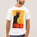 ヴィンテージトゥルネデチャットノアブラックキャット Tシャツ<br><div class="desc">Tournee de Chat Noir -ヴィンテージキャバレー – ヴィンテージヨーロッパキャバレー、ミュージックホール、ダンス、エンターテイメント広告</div>