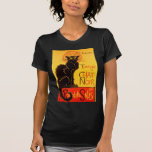 ヴィンテージトゥルネデチャットノアブラックキャット Tシャツ<br><div class="desc">Tournee de Chat Noir -ヴィンテージキャバレー – ヴィンテージヨーロッパキャバレー、ミュージックホール、ダンス、エンターテイメント広告</div>