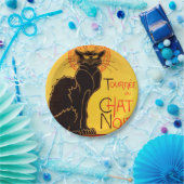 ヴィンテージトゥルネデチャットノワール – Black Cat ペーパープレート (パーティー)