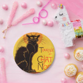 ヴィンテージトゥルネデチャットノワール – Black Cat ペーパープレート (パーティー)