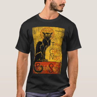ヴィンテージトゥルネデュチャットノアブラックキャットプロダクト Tシャツ