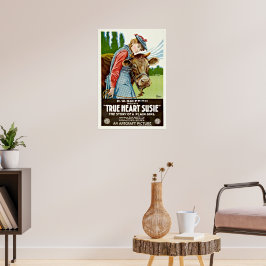 ヴィンテージトゥルハートスージー静かハリウッド映画 ポスター