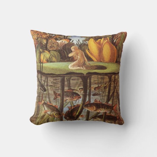 ヴィンテージトゥンベリーナフェアリーテールエレノールヴェーボイル クッション (正面)