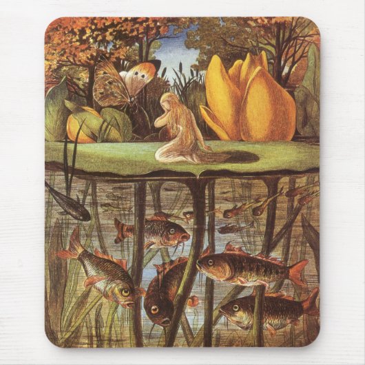 ヴィンテージトゥンベリーナフェアリーテールエレノールヴェーボイル マウスパッド (正面)