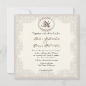 ヴィンテージトゥーペレース – 結婚式招待状 招待状 (正面)