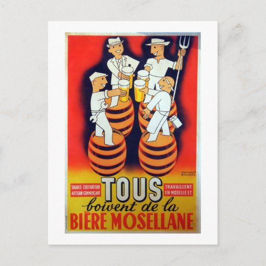 ヴィンテージトゥーボイヴェンドラビエールモセルレーン ポストカード (正面)