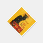 ヴィンテージトゥールネデュチャットノワテオペレスティインレン スタンダードカクテルナプキン (角)