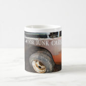 ヴィンテージトウトラック現金ジャンクカーサイン コーヒーマグカップ (中央)