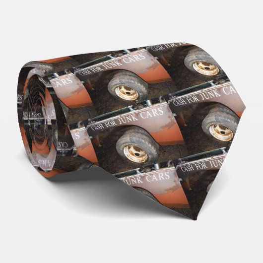 ヴィンテージトウトラック現金ジャンクカーサイン ネクタイ (ロール)