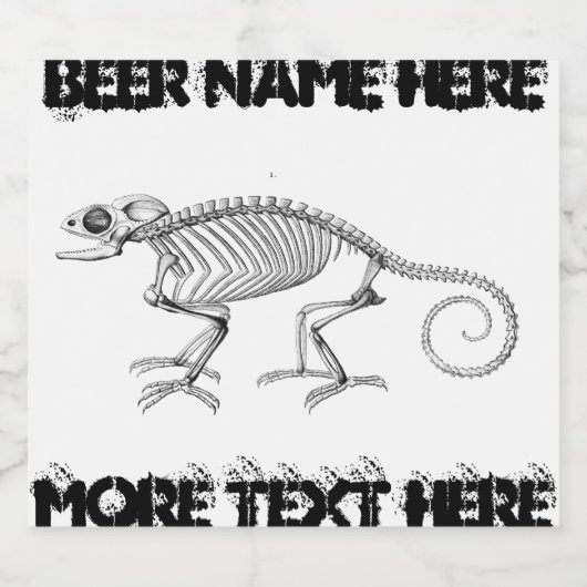 ヴィンテージトカゲ ビールラベル (シングルラベル)