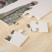 ヴィンテージトキ魚、海洋水中競技生物 ジグソーパズル (側面)