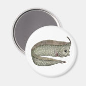 ヴィンテージトキ魚、海洋水中競技生物 マグネット (正面/裏面)
