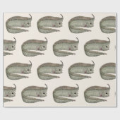 ヴィンテージトキ魚、海洋水中競技生物 ラッピングペーパー (フラット)