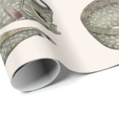 ヴィンテージトキ魚、海洋水中競技生物 ラッピングペーパー (ロールコーナー)