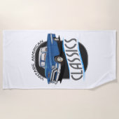 ヴィンテージトクラシックラック ビーチタオル (正面)