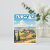 ヴィンテージトスカニーイタリアンヴィラ ポストカード (スタンド正面)