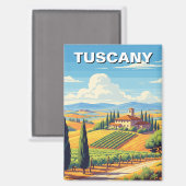 ヴィンテージトスカニーイタリアンヴィラ マグネット (正面/裏面)