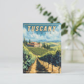 ヴィンテージトスカニーイタリア ポストカード (スタンド正面)