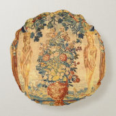 ヴィンテージトスカーナフローラ円枕 ラウンドクッション (裏面)