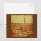 ヴィンテージトスカーナ中世シエナ ポストカード (正面/裏面)