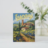 ヴィンテージトスカーナ旅行 ポストカード (スタンド正面)