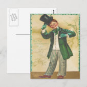 ヴィンテージトップオブザモーニングセントパトリックのデイカード ポストカード (正面/裏面)