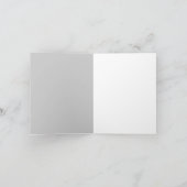 ヴィンテージトップハットキャットカスタムサンキューカード サンキューカード (内部)