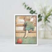 ヴィンテージトドラーとボールby Jessie Willcox Smith ポストカード (スタンド正面)