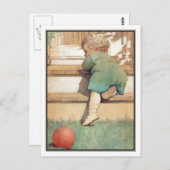 ヴィンテージトドラーとボールby Jessie Willcox Smith ポストカード (正面/裏面)